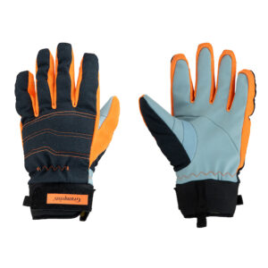 Granqvists Gloves’ black and orange command and rescue gloves.